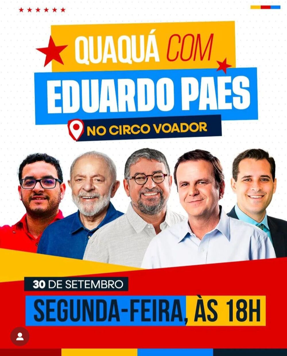 Cariocas, uni-vos! Paes e Quaquá convocam encontro histórico no circo voador