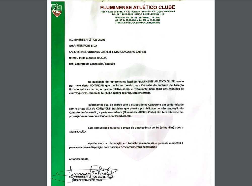 Edital - FLUMINENSE ATLÉTICO CLUBE