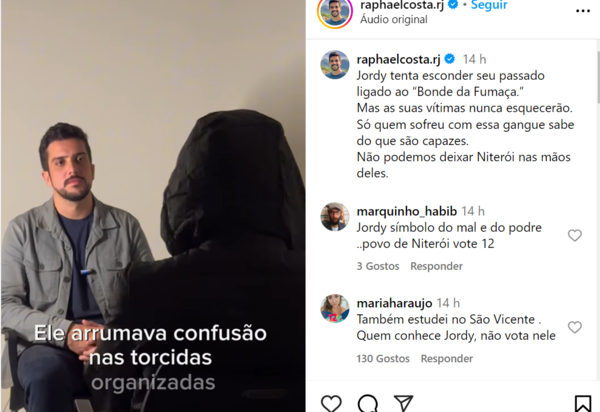 Acusações do passado assombram Candidato a Prefeito em Niterói e Jordy tenta impedir Divulgação de Vídeo, mas Perde na Justiça