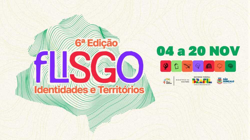 A 6ª Edição do Festival Literário de São Gonçalo, que acontecerá nos dias  04 a 20/11, vem com novidades este ano