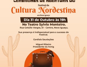 Festival da Cultura Nordestina oferece 50 atrações gratuitas em Nova Iguaçu