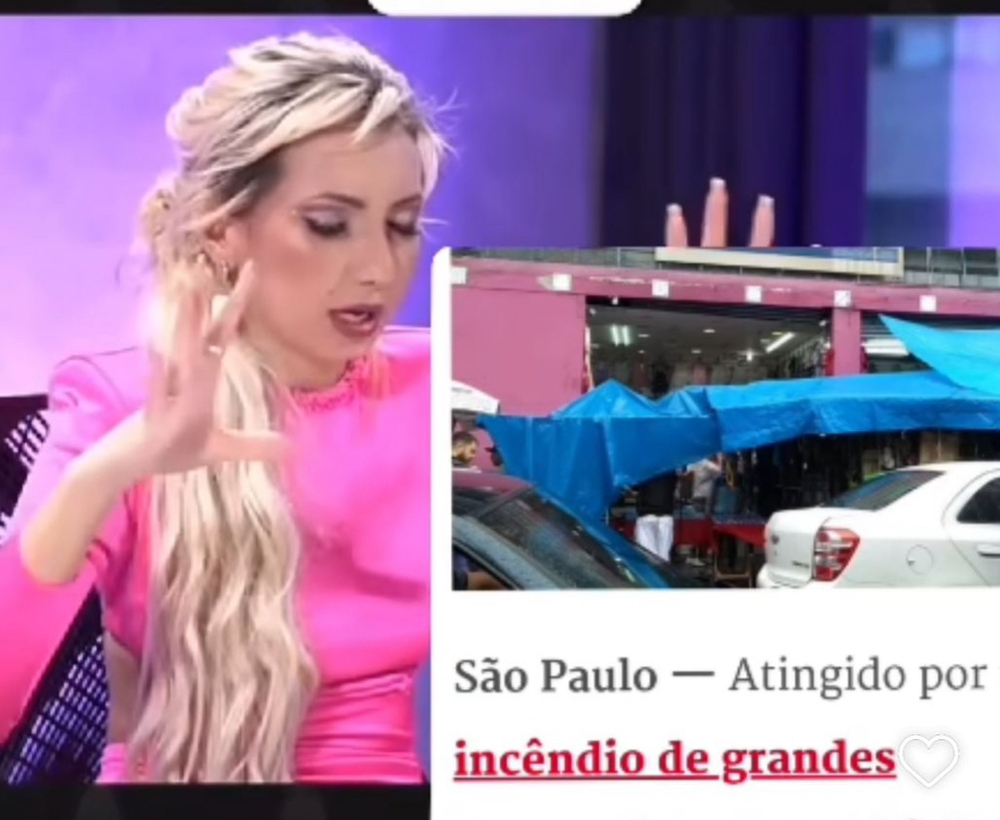 Chaline Grazik Acerta Mais uma Previsão: Incêndio no Shopping no Brás