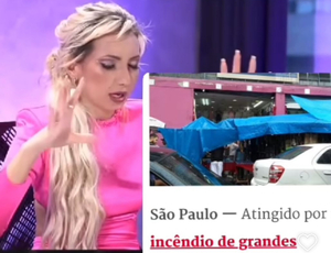 Chaline Grazik Acerta Mais uma Previsão: Incêndio no Shopping no Brás