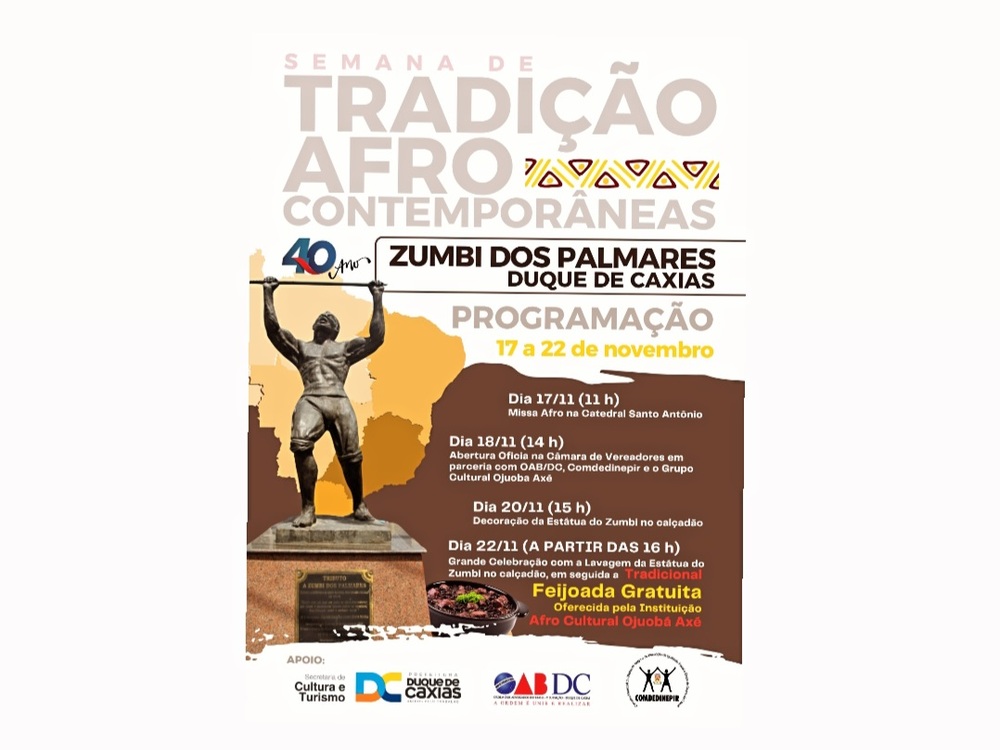 40 anos de tradição: Festa de Zumbi dos Palmares exalta a cultura afro-brasileira em Duque de Caxias