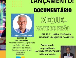 Professor Samuel Maia estreia documentário sobre luta dos petroleiros