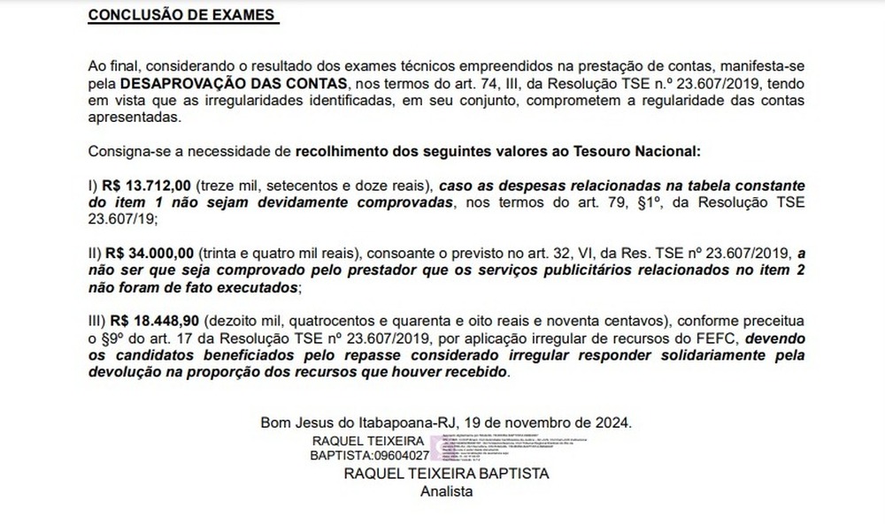 Irregularidades financeiras ameaçam mandato de Serginho Cyrillo em Bom Jesus de Itabapoana