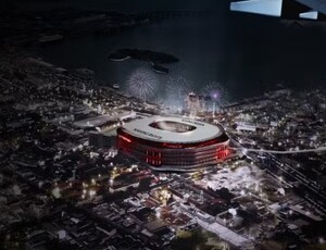 Flamengo projeta estádio com 60 metros de altura e custo de quase R$ 2 bilhões; veja imagens