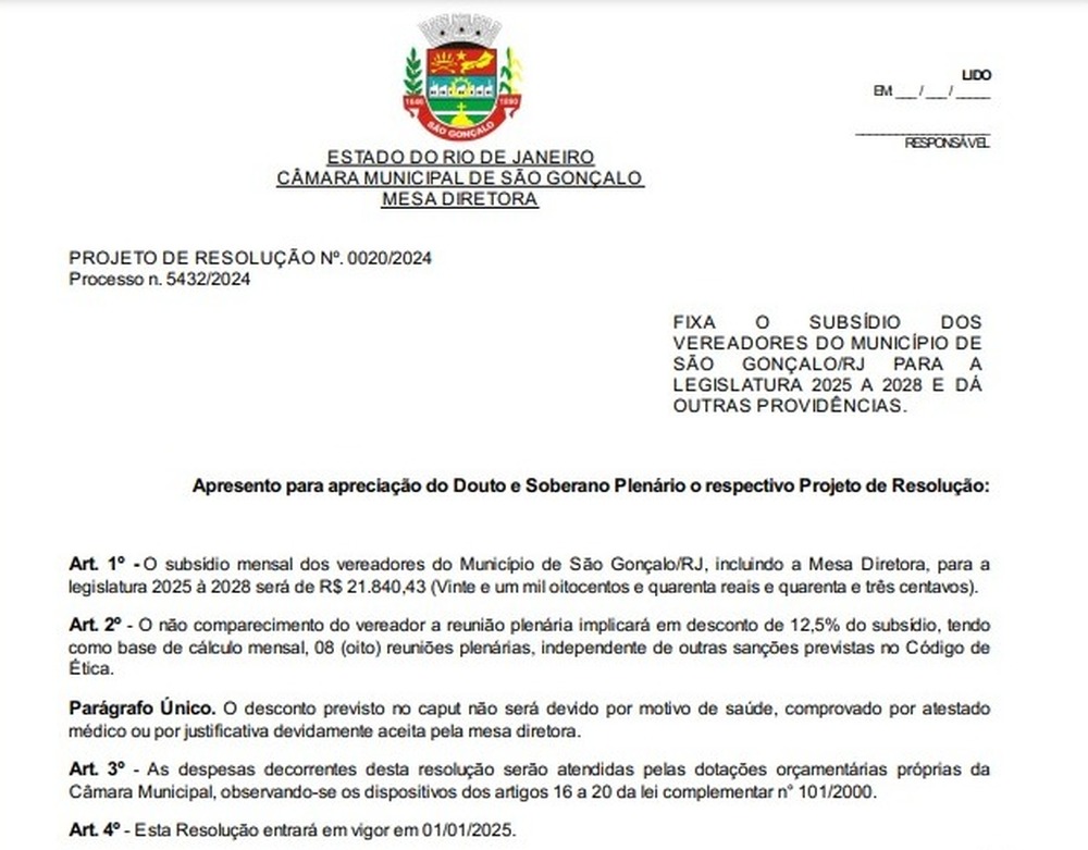 Enquanto o povo de São Gonçalo aperta o cinto, Prefeito Bolsonarista aumenta de R$ 20,8 mil para R$ 23,8 mil seu salário