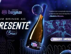 Cervejaria Burgman lança Bubble Bloom, Brut IPA com experiência sensorial única