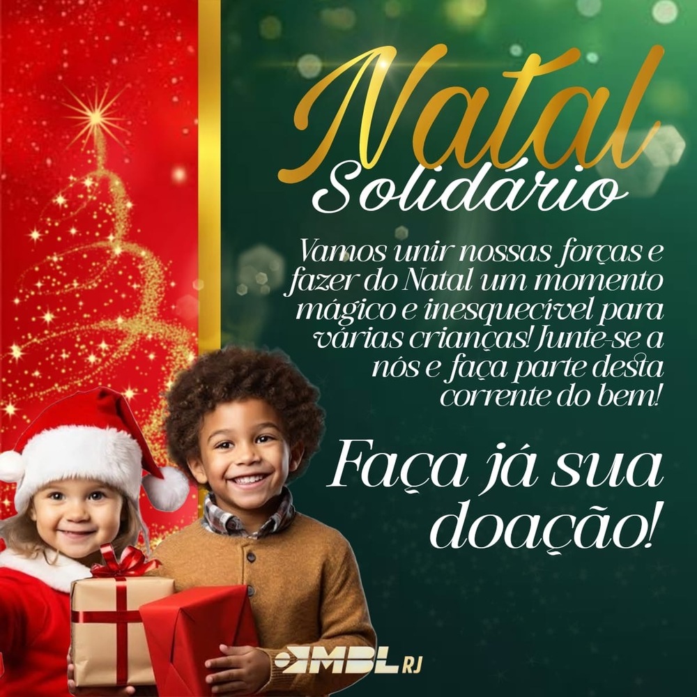 MBL Rio Lança Campanha para Promover Natal Especial a Crianças Carentes