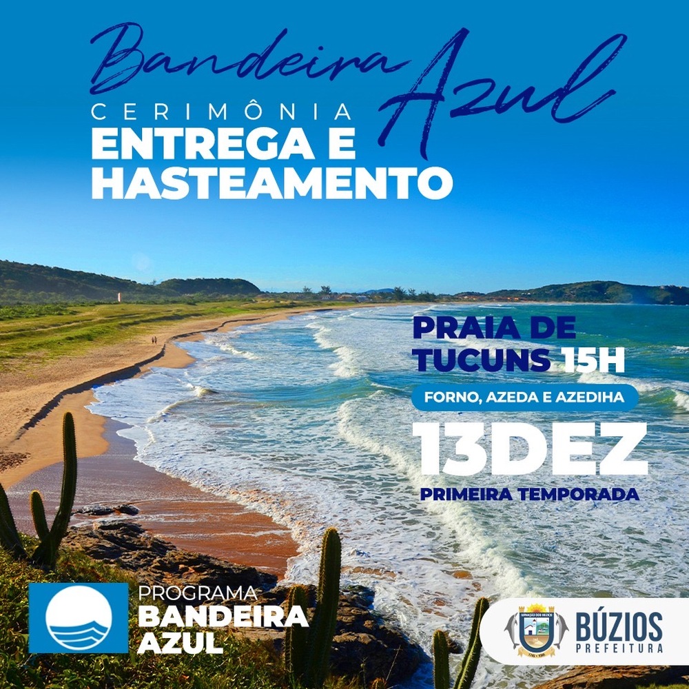 Tucuns conquista Bandeira Azul e inaugura Pórtico do Parque das Dunas