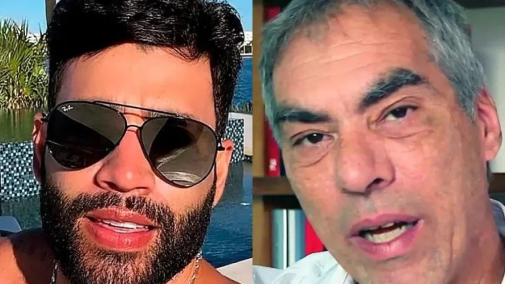  Gusttavo Lima fala que vai lançar o 'Bolsa cachaça' e responde a jornalista da Globo, que disse não saber quem era ele