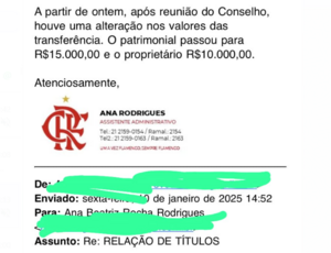 QUE ISSO BAP?  FlaTradiçÃo Denuncia Aumento de 525% em Taxa de transferência para sócios proprietários, salto de R$ 1.600 para R$ 10.000