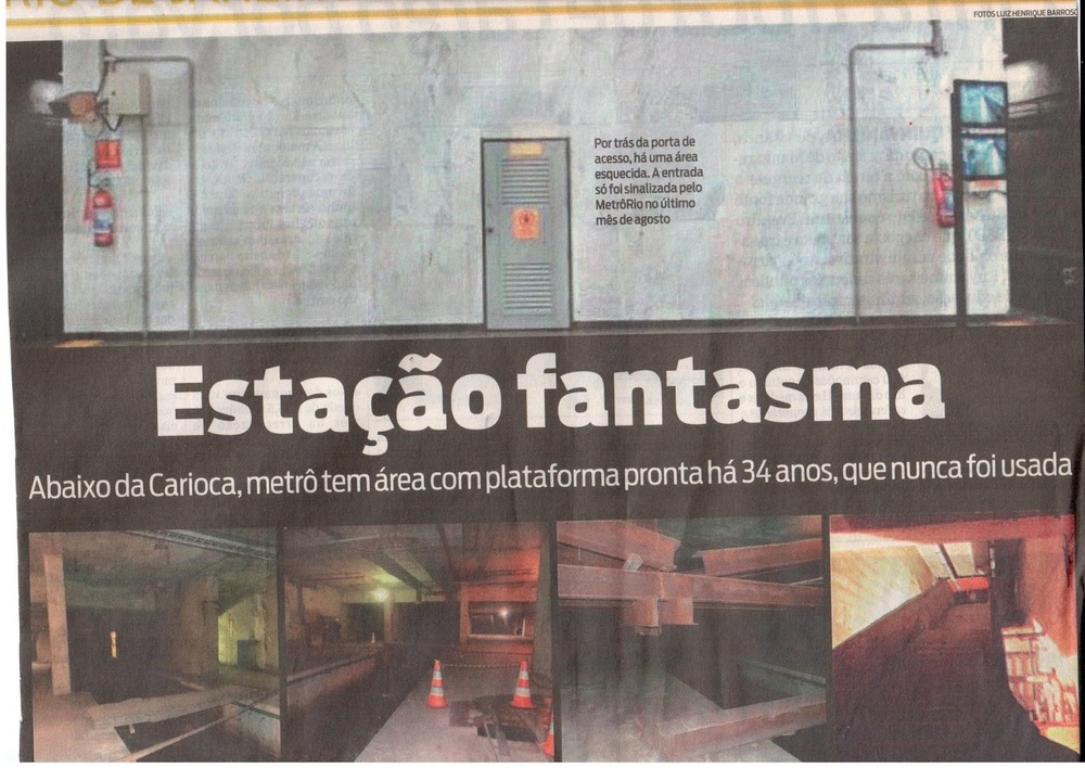  Metrô fantasma e o Prefeito turistando: Carioca paga a conta e ainda faz baldeação no absurdo