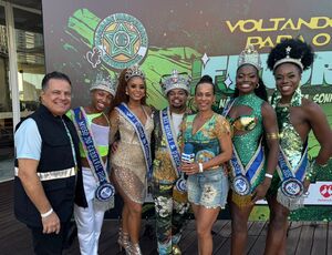 A Corte do Carnaval marca presença na Feijoada da Mocidade Independente na Barra da Tijuca