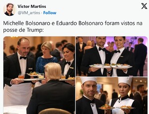 De nariz quebrado de Zambelli a Eduardo Bolsonaro virando boneco de neve: As aventuras dos bolsonaristas em Washington viram meme nas Redes