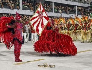 Primeiro casal do Salgueiro representa o Carnaval Carioca no Routes Americas, nas Bahamas