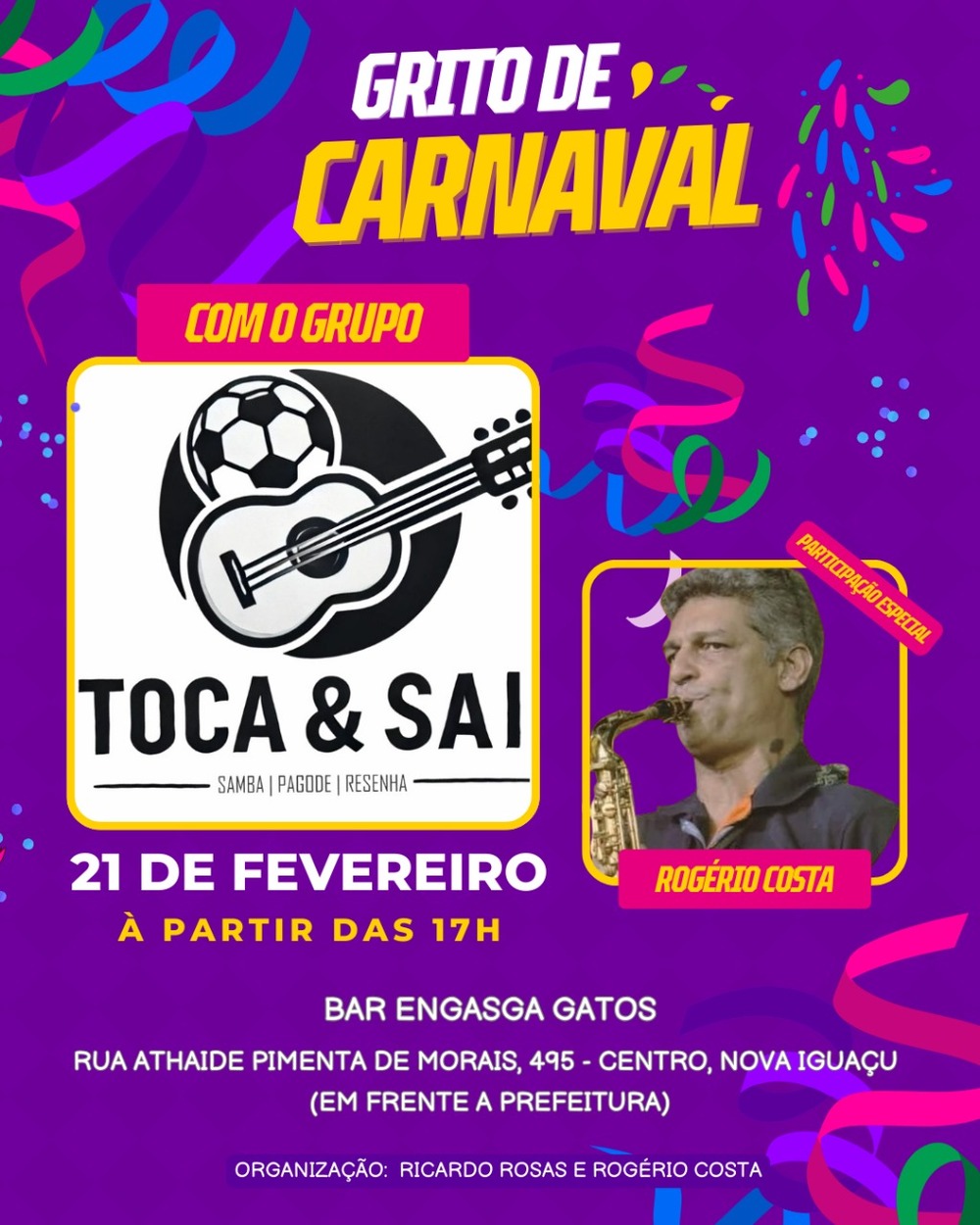 Sextou no Chopinho! O grito de carnaval que vai botar Nova Iguaçu pra sambar