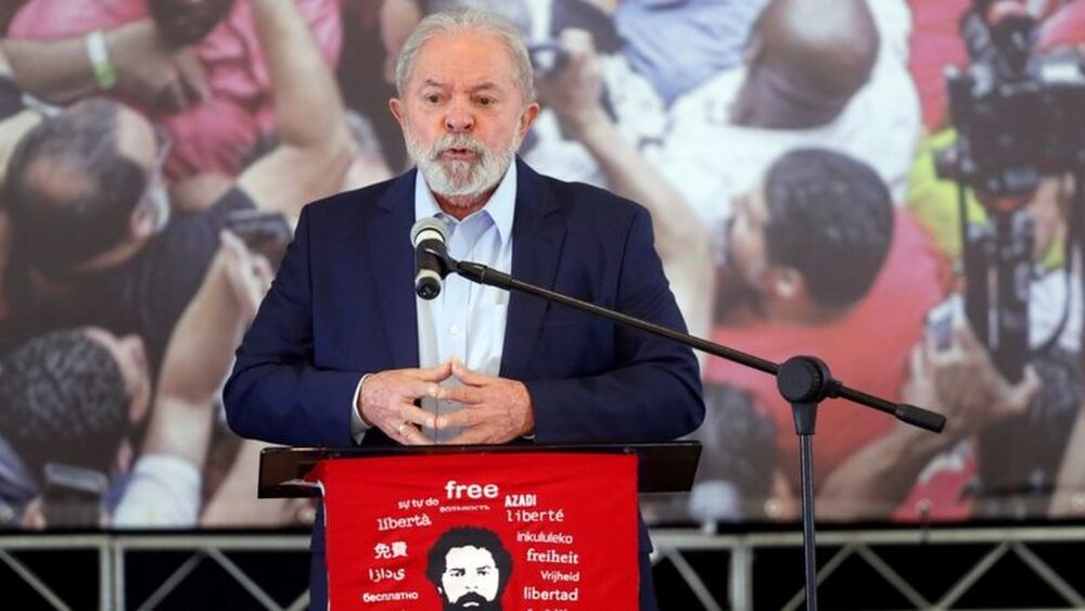 Lula faz primeiro pronunciamento público após decisão de Fachim 