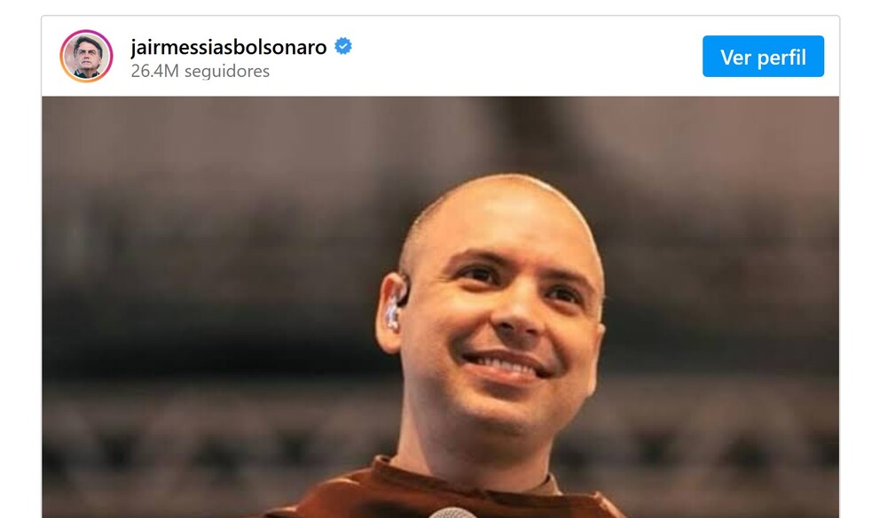 Ataques da esquerda a Frei Gilson provocam reação de Bolsonaro e Bolsonaristas