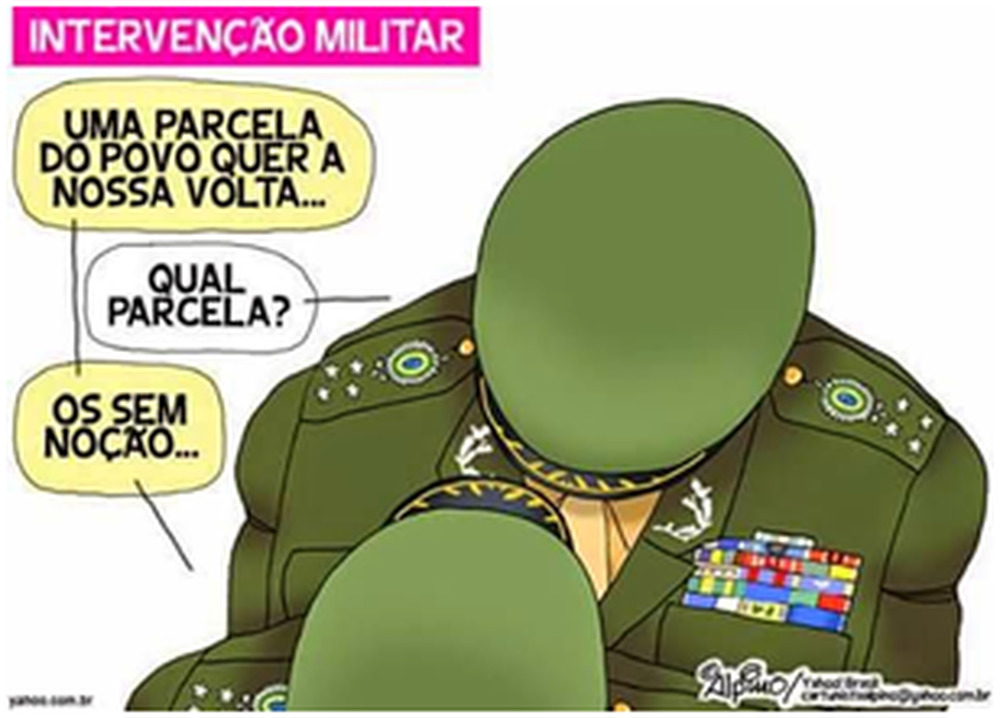 A pedra de Minas e a posição dos militares 