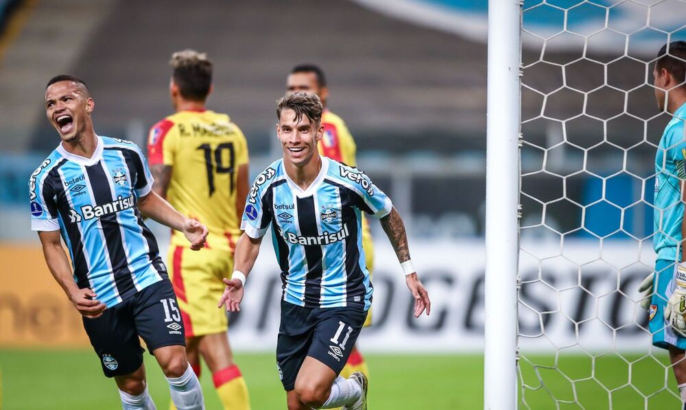 Grêmio goleia Aragua por 8 a 0 pela Copa Sul-Americana 