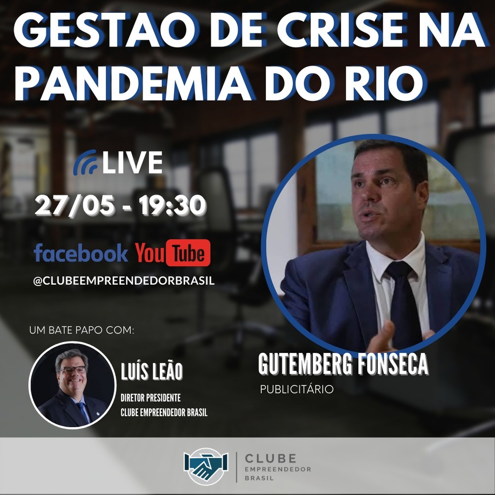 Live - Gestão de crise na pandemia do Rio (27/05)