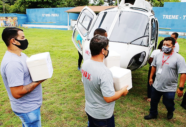 Estado do Rio distribui mais 212 mil doses de vacinas contra a Covid-19