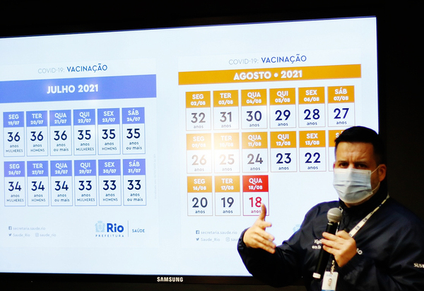 Covid-19: Rio garante toda população imunizada até novembro