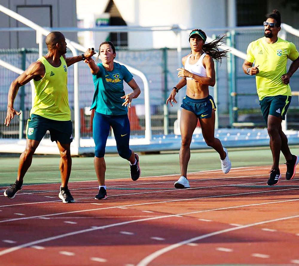 Atletismo chega ao Japão e realiza primeiro treino em Saitama