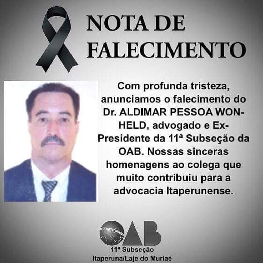 Nota de falecimento 