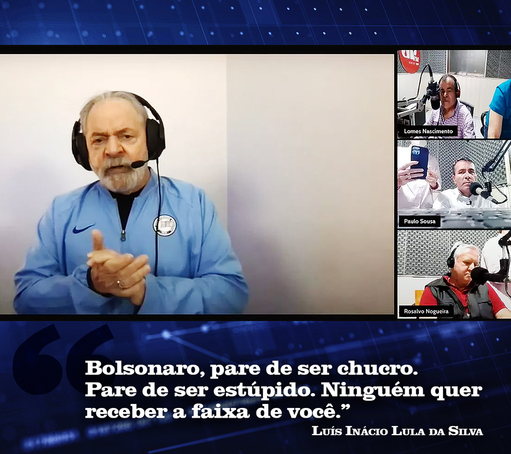 Lula desafia Bolsonaro: “Quem vai passar a faixa para o próximo presidente será o povo brasileiro”