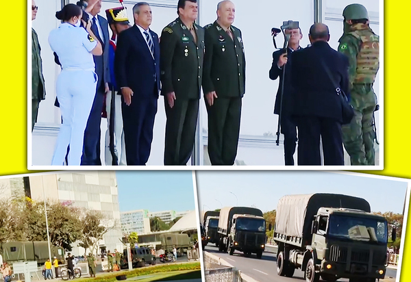 Tanques desfilam por Brasília