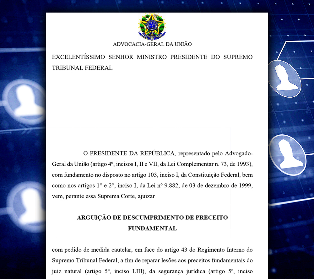 AGU protocola ação que questiona regimento interno do STF