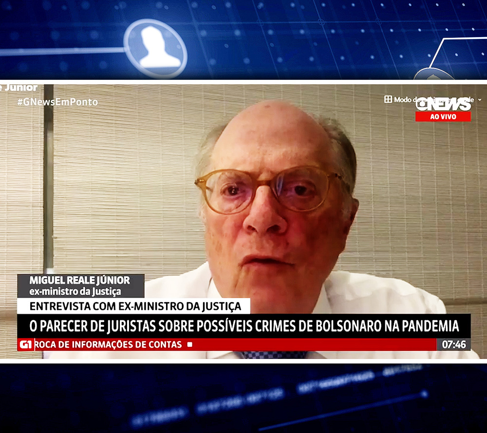 Miguel Reale Jr: 'Não foi negligência, foi política pensada', sobre ações de Bolsonaro 'a favor' do coronavírus