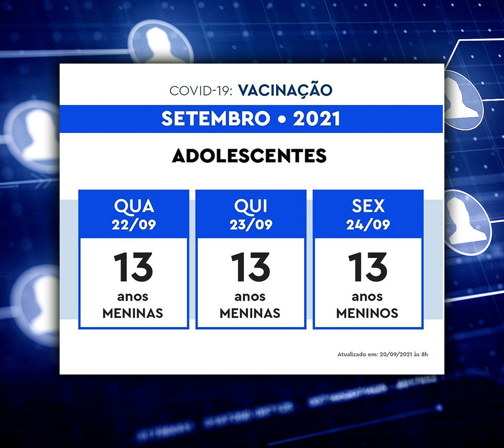 Rio retoma vacinação de adolescentes nesta quarta