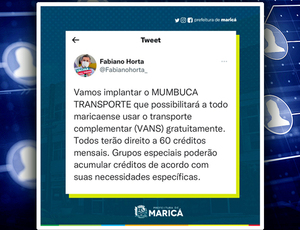 Prefeitura vai implantar o Mumbuca Transporte em Maricá