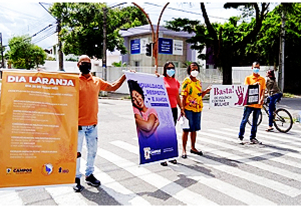 Campos: Dia Laranja mobiliza população pelo fim da violência contra a mulher