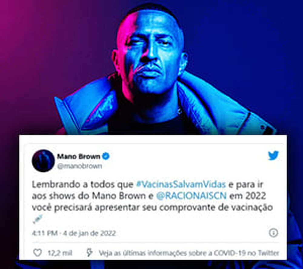 Mano Brown diz que vacina será obrigatória para público em shows dos Racionais MC's