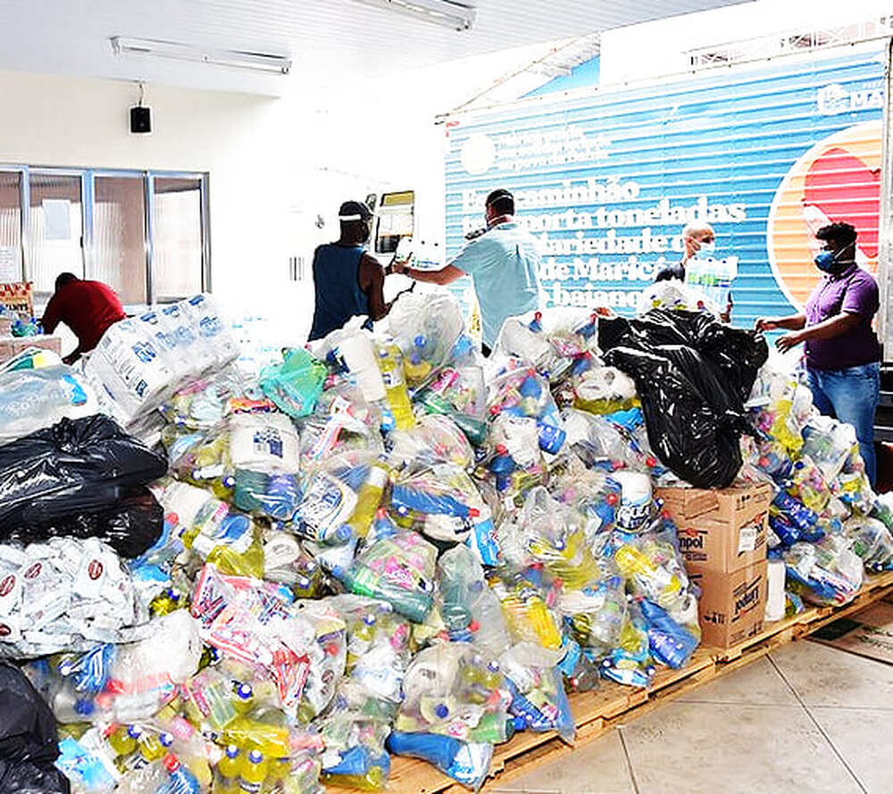 Campanha de solidariedade de Maricá arrecada mais de 40 toneladas de doações para a Bahia