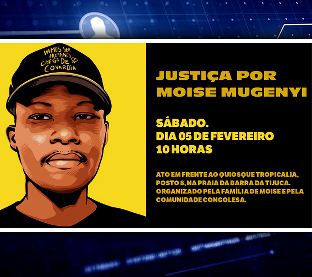 Movimento negro fará atos pedindo justiça a Moïse, congolês brutalmente assassinado no Rio