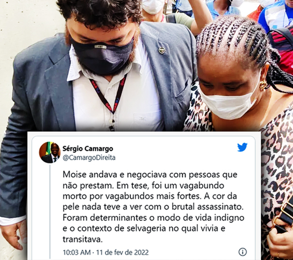 Família de Moïse diz que vai processar Sérgio Camargo por chamar congolês de “vagabundo”