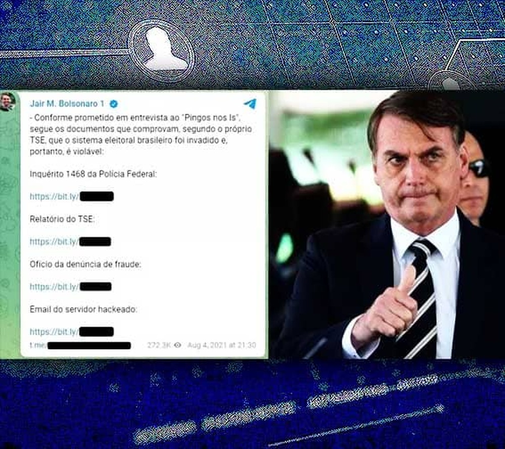Exclusão em canal de Bolsonaro é uma das cobranças de Moraes ao Telegram