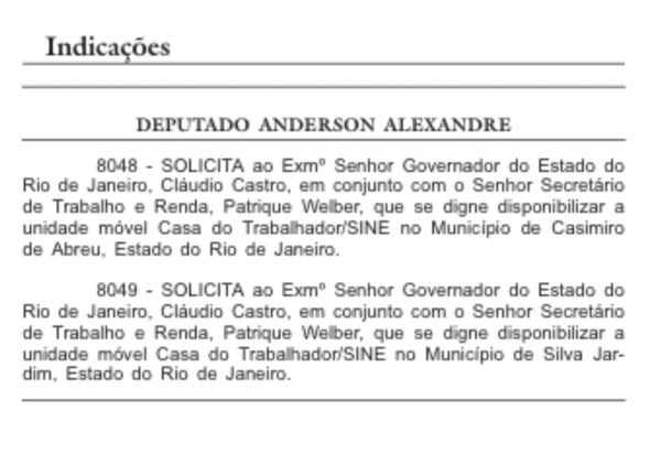 Silva Jardim e Casimiro de Abreu receberão unidades móveis da Casa do Trabalhador/Sine