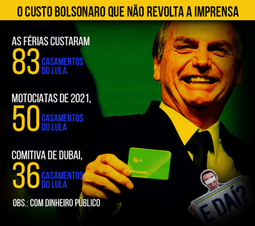  Fábio Pannunzio lembra do ‘custo-bolsonaro’ que é pago com o nosso dinheiro, ao contrário do casamento do ex-presidente Lula