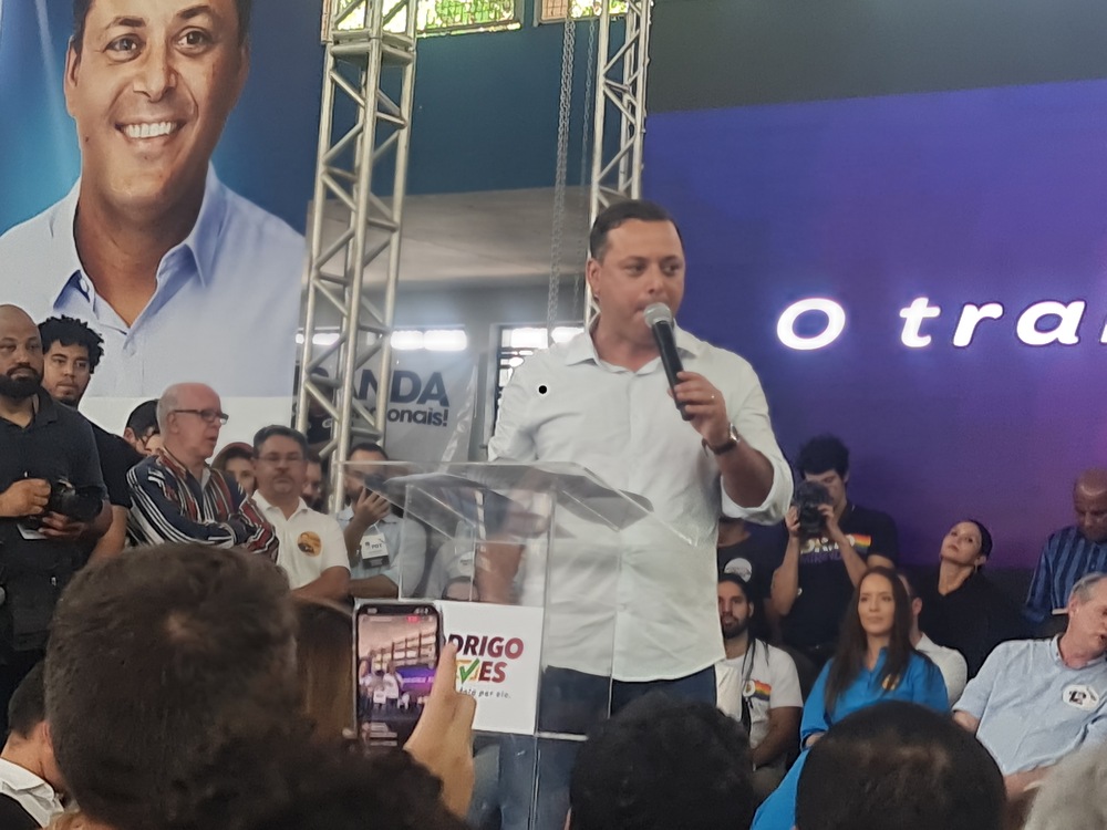 ACABOU O AMOR disse Felipe Santa Cruz na Convenção do PDT-RJ que lançou Rodrigo Neves a Governador