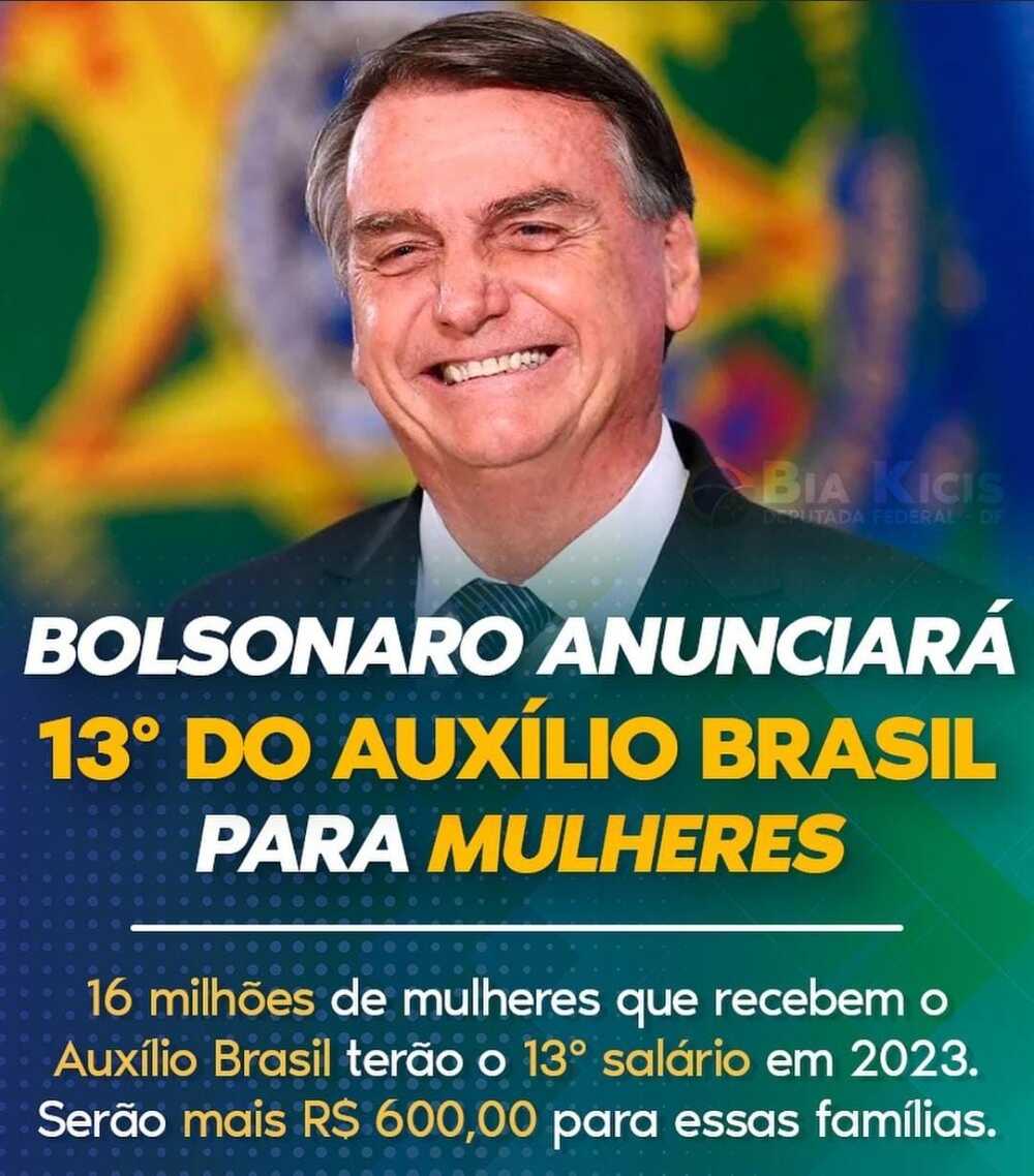 Segundo Turno:: Bolsonaro vai anunciar 13º do Auxílio Brasil 