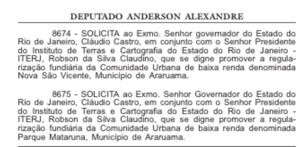 Estado do RJ analisa regularização fundiária de comunidades em Araruama